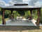 PURPLE LEAF Tonnelle de Jardin Exterieur 4,85 x 3,65 m Pergola Aluminium avec Moustiquaire et Rideaux Pavillon de Jardin à Double Toit Acier Galvanisé, Bronze