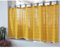 Yaland Scheibengardinen Blickdicht Bistrogardine rustikalen Kurzstore Gardinen Küchengardine Industrie-Look Geometrischer Muster (gelb BxH 100x50cm) 1 Stück