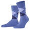 Burlington Herren Socken Manchester M So Baumwolle gemustert 1 Paar, Blau Water 6550, 46-50