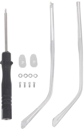 1 Pair Universal MetalGlasses Replacement Temples, Eyeglass Arms Repair Kit forSpectacles, Durable and Lightweight Design, Black