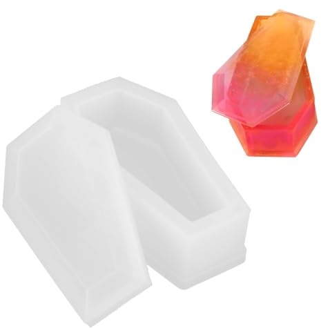 Silikonform Sarg, Harz Sargformen Aufbewahrungsbox Form für DIY Handwerk Schmuck Halloween