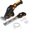 GARCARE 2 in 1 Grass Shears Cordless 7.2V Grass Trimmer Handheld Shurb Trimmer Built-in Rechargeable 1500mAh Lithium Battery for Shrub, Garden and Lawn