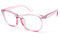 ALLY-MAGIC Blaulichtblockierende Brille, klare Gläser, Anti-Blaustrahl-Brille, Unisex für Damen, Mädchen und Herren, Y2-FKYJ, rose, Einheitsgröße