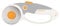 Fiskars Taglierino a Rotella in Titanio, Impugnatura con Occhiello, Per Destrimani e Mancini, Diametro della Lama: 60 mm, Arancione/Bianco/Grigio, 1066040