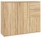 vidaXL Sideboard, Kommode mit viel Stauraum, Mehrzweckschrank Anrichte für Wohnzimmer, Schrank Beistellschrank, Modern, Sonoma-Eiche Holzwerkstoff