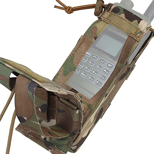 Shanyingquan Radio-Tasche, Militr MOLLE Walkie-Talkie Tasche fr Grtel Jagdweste, Cordura Stoff, Kompatibel mit MOLLE Gurtplattformen und Militrischen Radios wie PRC152 und 148
