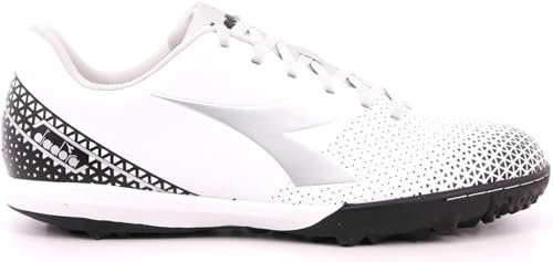 Diadora Pichichi 6 Tfr, Zapatillas de fútbol Hombre, White Silver DD Black, 46 EU
