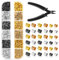 DIVINA VITAE Crimp Beads for Jewelry Making, 2200 Pcs Crimp Bead with Crimping Pliers Crimp Tubes Jewelry Making Kits for Earrings Necklace Bracelet DIY (3 Sizes, 4 Colors)
