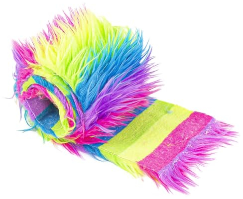 Kunstpelz Band,Plüsch Wichtel Bart,Pelz Stoff Schnitte Flauschige Kunstfell Bordüre Pelz Patches ideal zum Basteln, Nähen | Dekoband Plüsch Trim Stoffrolle, Teppich Nähen Basteln 10x150cm