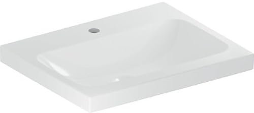 Geberit Waschtisch iCon Light 60x48cm, Hahnl. mit., o. ÜL, we. K-Tect