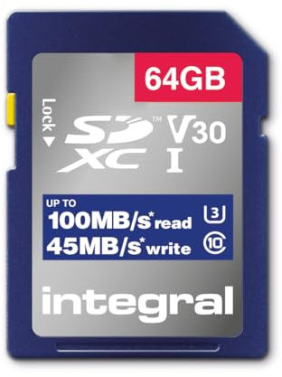 64GB SDXC SD Memory Card For Nikon Coolpix A1000, B600, P950, W150 Digital Cameras Integral UHS-1 U3 V30 + Cleaning Cloth