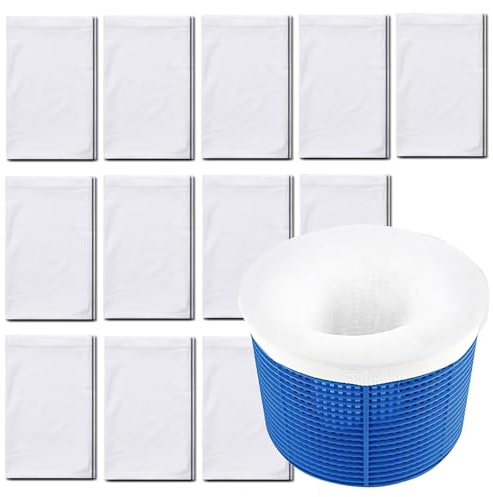 Chaussettes de Skimmer de Piscine, 5 Pièces Chaussette Filtre Piscine Filtre Skimmer Piscine Nylon Élastique Réutilisable Pool Skimmer Socks pour Peuvent Emprisonner Pollen, Feuilles, Cheveux