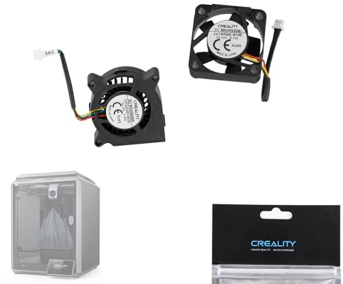 Lokkr Creality Original K1 Fan 24v Set(2PCS), 3010 Axial Fan and 4020 Blower Fan for 3D Printer K1/K1C/K1 Max