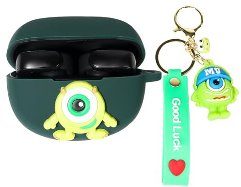 Case for New Bose Ultra Open Earbuds(2024), XMBYGY Silicone Charging Cute Case Shockproof Protective Cover with Cartoon Doll Anti-Lost Lanyard for Man Woman (MrQ)