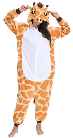LBJR Ganzkörper Kostüm Jumpsuit Onesie Tier Fasching Karneval Halloween kostüm Cosplay Schlafanzüge Erwachsene