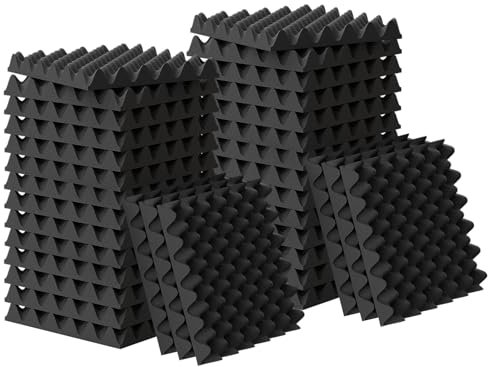 24 Pack 1.5X12X12 Sound Proof Egg Crate Foam(Most Soundproofing Design), Upgraded Sound Proof Foam Panels for Walls, Doors, Fire-Retardent Foam Padding, Soundproof Foam Made by WVOVW