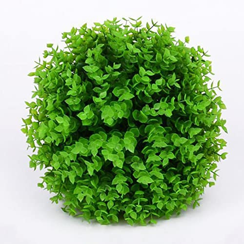 Künstliche Buchsbaumkugel Formschnittkugel für Outdoor-Dekoration, groß, 40 cm, künstlicher grüner Grasball für Hinterhof, Balkon, Garten, Hochzeit, Party, Zuhause, Büro, UV-beständig und lebensechte
