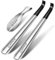 ZOMAKE Calzascarpe Metallo 3Pezzi,42cm Lungo Calzante con Manico Calza Scarpe Facile da Usare - 19cm Acciaio Inossidabile Shoe Horn con Gancio(D'argento42&19cm)
