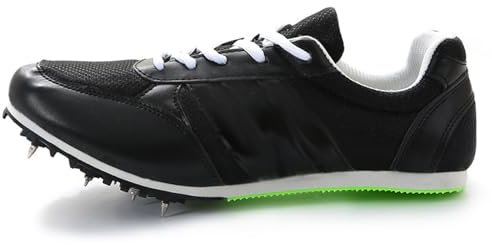 Zapatillas de Clavos Atletismo,Zapatos De Picos De Atletismo Unisex,con 8 Clavos,Zapatillas Deportivas Profesionales,Respirable,CóModas Resistente Al Desgaste Antideslizantes,para atletismo