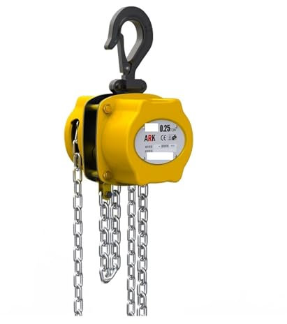 DIKAMAN Treuil Manuel, treuil pour remorque de Bateau, Mini palan à chaîne palan Manuel de 0,25/1/2/3 tonnes, chaîne de Levage Manuelle pour remorques ATV UTV Bateau(3M,0.5T)