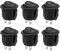 OIGWBPH 6PCS Interruttore da Pannello ON/OFF 2 Pin 2 Posizioni, Interruttore a Bilanciere Rotondo,Mini Interruttore a Levetta per Auto/Camion/Barca