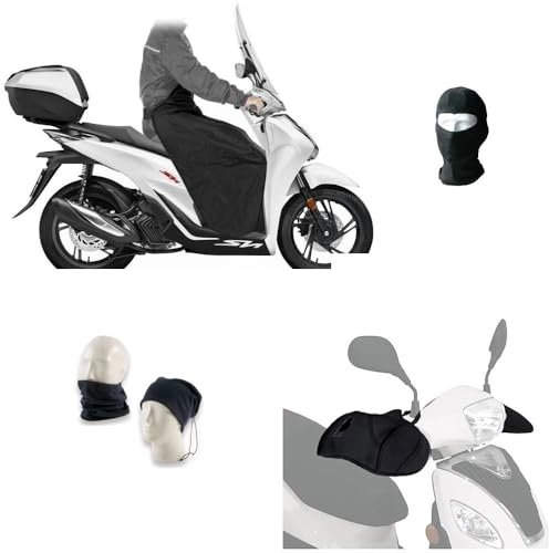 KOMPATIBEL MIT DAELIM S1 125 BEINABDECKUNG, GEPOLSTERTE THERMODECKE + HANDABDECKUNG, NEOPREN-HANDSCHUTZ FÜR Roller, REGENKALT, WASSERDICHT