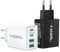 [2 Pack] USB C Ladegerät, 40W 4-Port Netzteil USB C Mehrfach Ladegerät für iPhone 16 15 Pro Max 14 13 12 11, Samsung S24 23, Schnellladegerät USB C Stecker Charger Ladestecker Ladeadapter