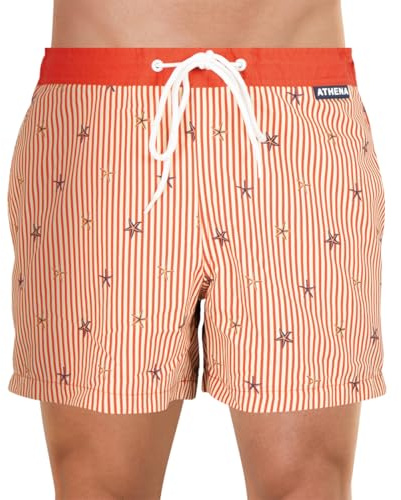 Athena Summer Vibes Bermuda, Herren-Badeshorts, terrakotta, S