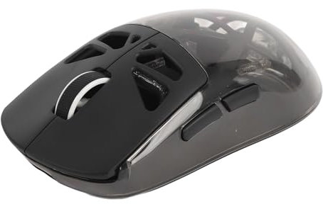 Wireless Gaming Mouse, RGB 3 Modes, Lightweight, 2.4 GHz, Bluetooth 5.2 and Wired Mode, 360h Battery Life, 3600 DPI, Type C Rechargeable, Computer Mouse for Android, W in, Chrome