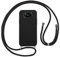 Vauki Funda con Cuerda para Xiaomi Poco X3 NFC/X3/X3 Pro, Carcasa Silicona AntiChoque con Correa, Case con Ajustable Colgante Collar Cordón Suave Cuello para Xiaomi Poco X3 Pro Móvil Teléfono, Negro