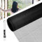 BUZIFU Fliegengitter Meterware, Fiberglas-Fliegengitter Gewebe, 100 x 120 cm, Insektenschutz Gaze Fenster Mesh mit Fensterputzbürste, Schutz gegen Mücken, UV-beständig für Fenster und Türen(Schwarz)