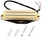 Create idea Micro Humbucker pour Guitare électrique à Haut Rendement (9 000 ohms) Compatible avec Fender Squier Strat Jaune Crème