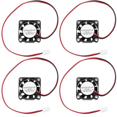 The Lord of the Tools Lot de 4 Mini Ventilateurs électriques sans Balais DC 5 V/6 V 2507