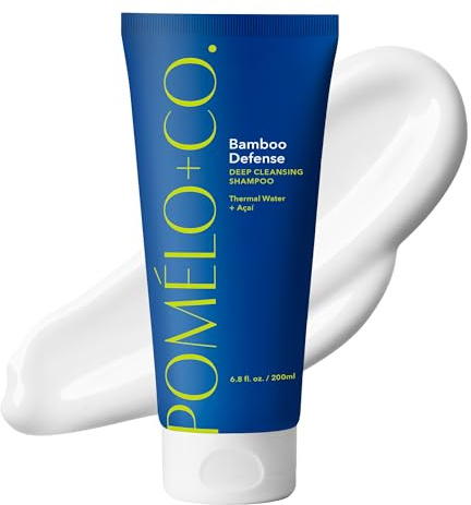 POMÉLO + CO. Shampoo Purificante Bamboo Defense 200 ml - bambù e aloe vera | per capelli e cuoio capelluto grassi - freschi e rivitalizzati - trattamento quotidiano anti untuosità