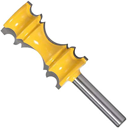 Profi Profilfräser Hartmetallfräser Holzschneider Konturfräser, Formfräser für Oberfräse 8mm Schaft, Gehrungsfräser Verleimfräser, Architectural Moulding Fräser für Graviermaschine Trimmmaschine