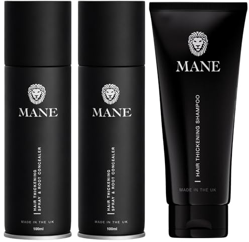 * * NEU * * Mähne Haarverdichtung Shampoo & Mähne Haar Verdickungsmittel & Root Concealer (Travel Size) – 5 Farben