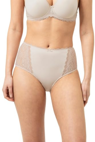 Mey Damen Taillenslip mit Spitze Serie Amorous | Taillensitz, Flacher Bund, Seiten mit Spitze verziert, Baumwolleinsatz, Grafische Spitze, Gr. 38-48