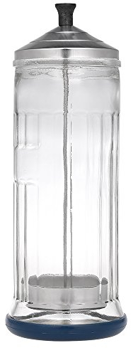 Anself Professional Salon Barber Disinfection Jar Sterilization Container Sanitizer Glass Manicure Disinfection Cup for Hairdressing Tools