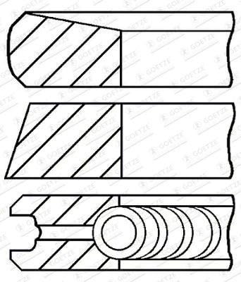 Goetze Engine 08-447400-00 Piston & Rings