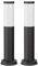 ledscom.de 2 Stück Wegelicht/Pollerleuchte PORU für außen, IP44, 39 cm, schwarz, 1x E27 max. 40W