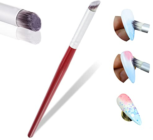 Hanyousheng 1pc Outil de Dégradé de Render de Vernis à Ongles,Brosse Ombre Nail Art Outils,Nail Art Brush Tool Brosse à de Dégradé d'ongles Nail Tip