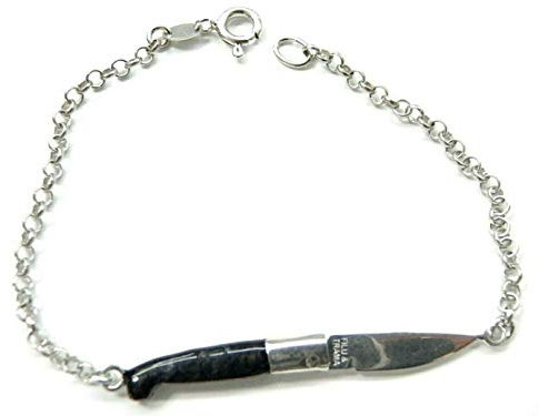 generico BRACCIALE coltello pattada KNIFE SARDO ARTIGIANATO ARGENTO PATTADESA FILU&TRAMA