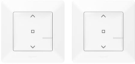 LEGRAND, Valena Life with Netatmo 752157 Kit radio préconfiguré avec interrupteur de volet roulant sans fil + émetteur mural sans fil, commande de volet roulant 230 V, commande simple, groupe ou