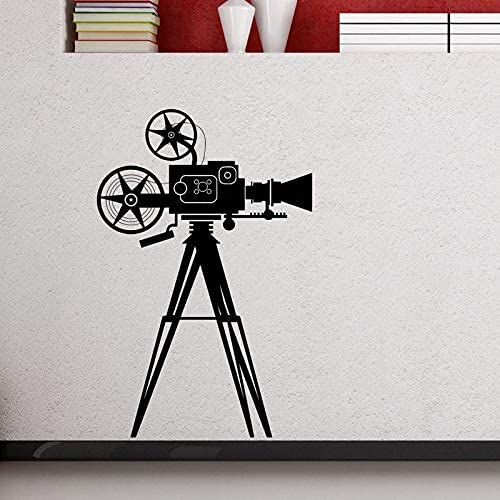 Filmkamera Wandaufkleber Heimkino Film Film Aufkleber Foto Videospiel Spielzimmer Poster Art Deco Wandbild 42X64Cm