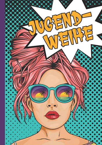 Gebundenes Gästebuch Jugendweihe: Gäste Album gebunden zum eintragen im modernen Look zum Ausfüllen für Glückwünsche oder einem coolen Spruch in ein gebundenes Erinnerungsalbum Jugendweihe