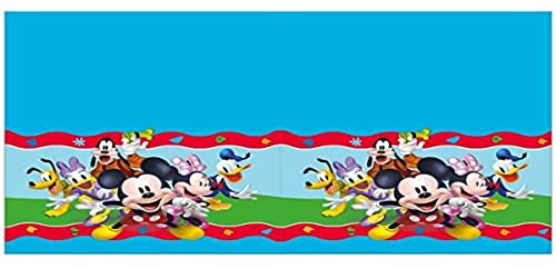 Procos - Mantel plástico Disney Mickey Rock The House (180 x 120 cm), Dibujos Animados, Multicolor, 180 x 120 cm, 93825