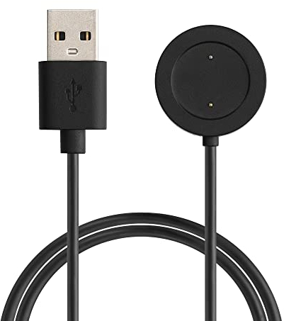kwmobile USB Kabel Charger kompatibel mit Xiaomi Mi Watch Color Sport / S1 Active Ladekabel - Smart Watch Ersatzkabel - Fitnesstracker Aufladekabel in Schwarz