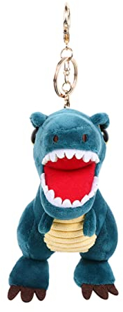 Süßer Dino Plüsch Schlüsselanhänger – Niedlicher Dinosaurier Anhänger Für Taschen Rucksäcke Und Schlüssel Perfektes Geschenk Für Kinder Und Dino-Fans