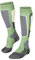 FALKE Damen Skisocken SK2 Intermediate W Kh Wolle Funktionsmaterial warm dick 1 Paar, Grün Quiet Green 7378, 37-38