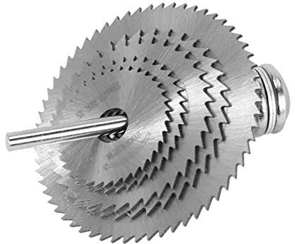 6 Pcs 22-44mm HSS Circular Saw Blade Cutting Discs Set with 2 gaskets for Drill